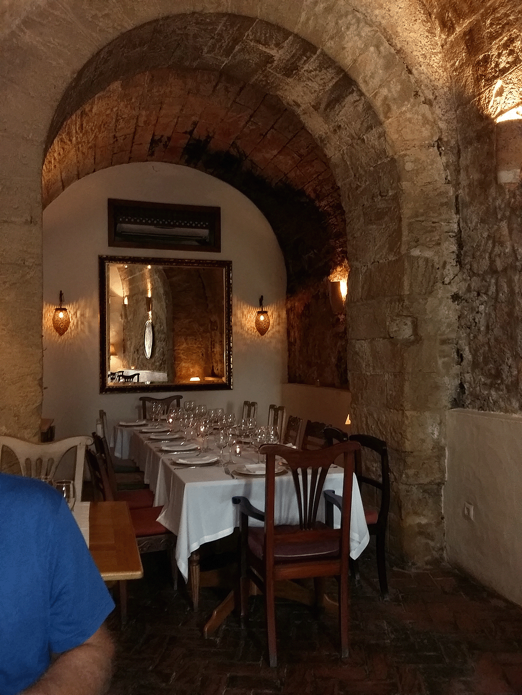 Stone vaulted interior