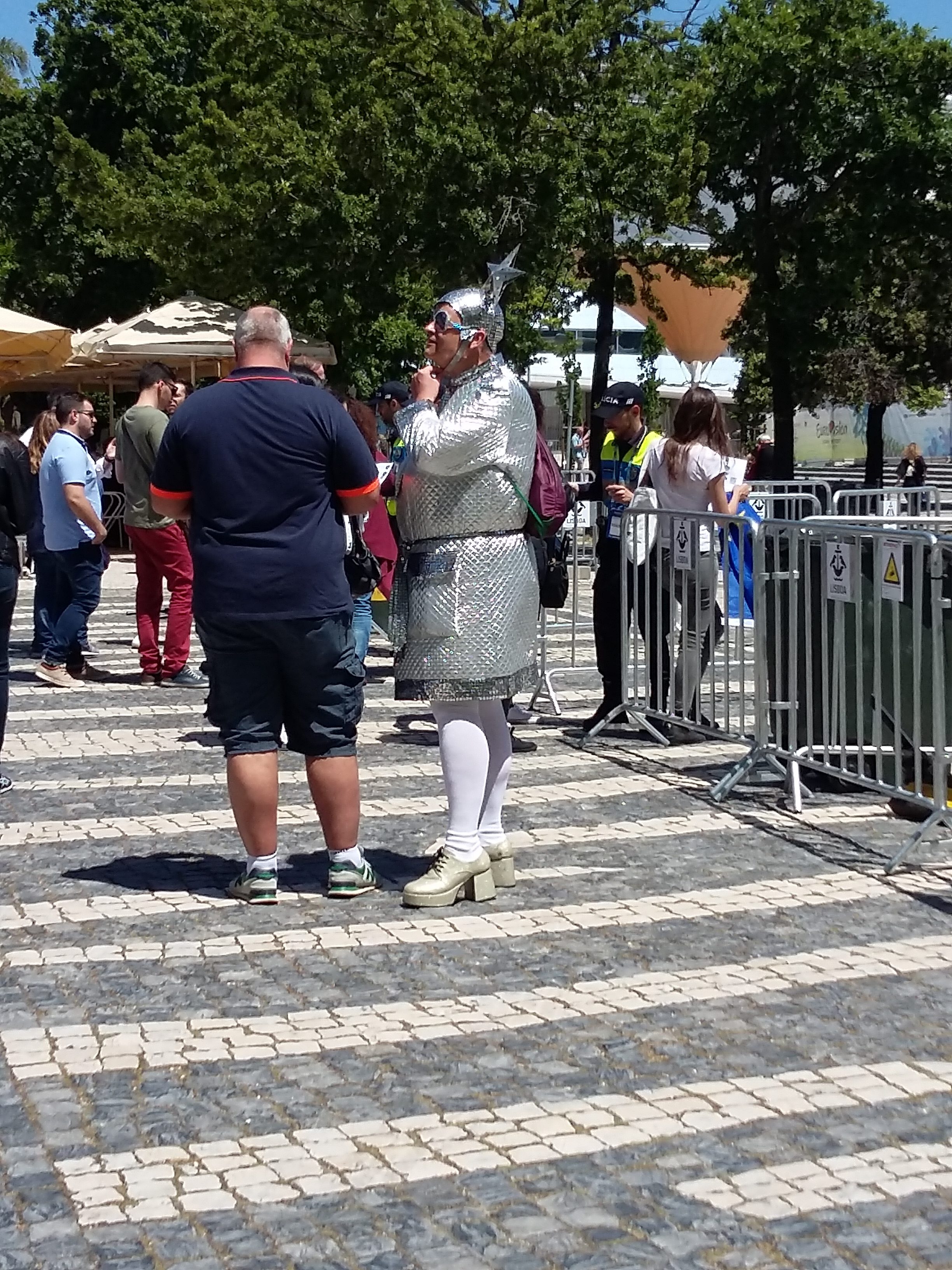 Silver Eurovision outfit